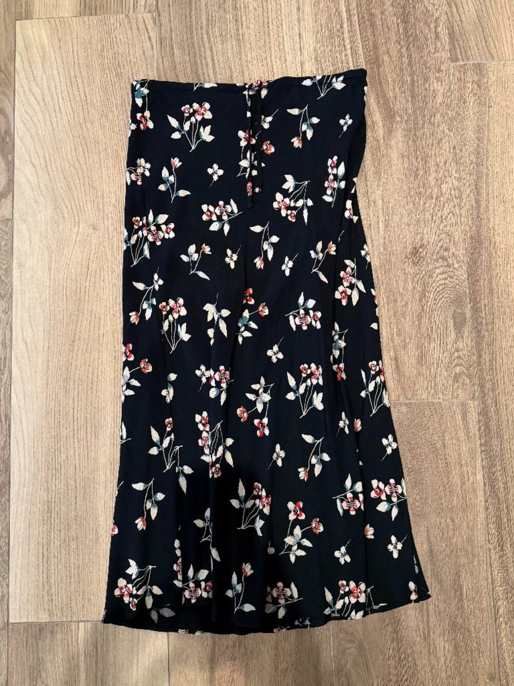 Madewell Midi Slip Skirt in Drifting Flowers